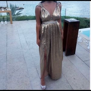 Gold dress
